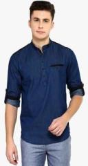 Stori Blue Solid Kurta men