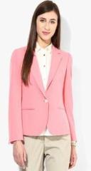 Van Heusen Pink Solid Summer Jacket women