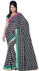 Aashima Black Printed Saree women