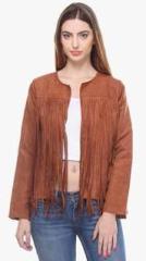 Closet Drama Brown Solid Shrug women