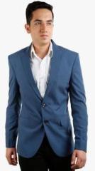 Fashion N Style Light Blue Solid Regular Fit Blazer men