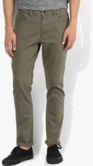 Incult Olive Mid Rise Skinny Fit Jeans men