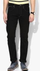 Lee Black Solid Low Rise Regular Fit Jeans men