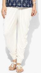 Libaas Off White Solid Salwar women