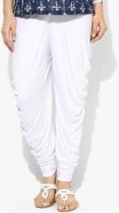 Libaas White Solid Salwar women