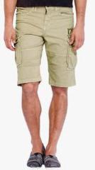 Rookies Green Solid Shorts men