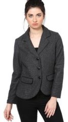 The Vanca Checks Black Jacket & Blazer women