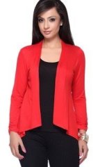 Vovoka Red Solid Shrug women