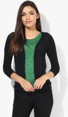 Lee Black Solid Shrug women