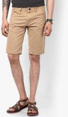 Celio Solid Camel Shorts men