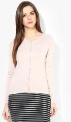 Dorothy Perkins Peach Solid Sweater women