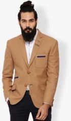 Invern By Monteil Khaki Solid Blazer men