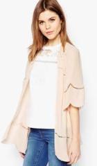 Liebemode Cream Solid Shrug women