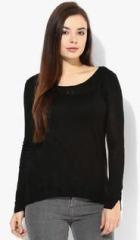 Mango Black Fine Knit Sweater women