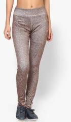 Only Brown Printed Leggings women