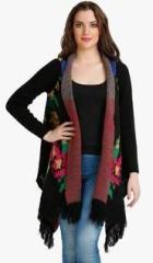 Rage Black Printed Shrug women