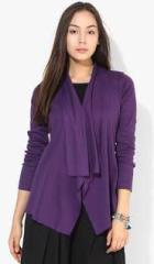 Rattrap Purple Solid Shrug women