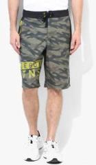 Reebok Wor Camo Olive Shorts men