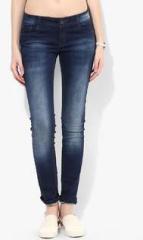 Being Human Clothing Navy Blue Regular Mid Rise Jeans women