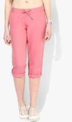 Bossini Pink Solid Capri women