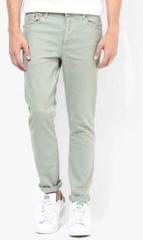 Incult Green Low Rise Skinny Fit Jeans men