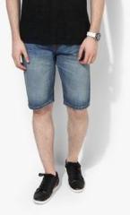 Burton Blue Washed Regular Fit Shorts men