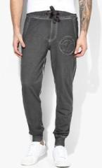 Monteil & Munero Dark Grey Solid Track Pant men