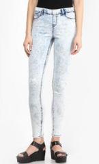 New Look Light Blue Acid Wash Jeggings women