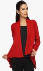 Akiva Red Solid Shrug women