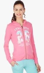 As Original By American Swan Pink Printed Hoodie women