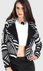 Avirate Black Printed Summer Jacket women