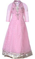 Betty Pink Party Dress With Separate Inner girls