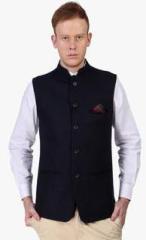 Callino London Navy Blue Solid Waistcoat men