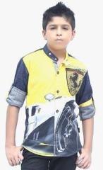 Fingerchips Yellow Casual Shirt boys