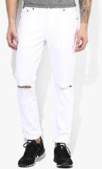 Incult White Mid Rise Skinny Fit Jeans men