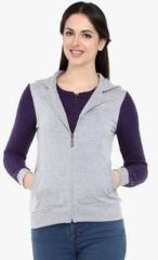 Miss Grace Grey Solid Hoodie women