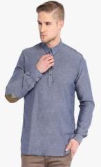 Ovanna Blue Solid Regular Fit Kurta men