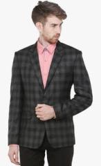 Platinum League Grey Checked Blazer men