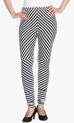 Vanita Black Striped Legging women