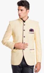 Wintage Solid Cream Blazer men