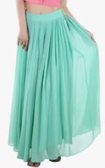 Abjeni Green Solid Skirt women