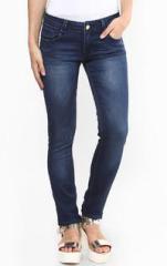 Boohoo Blue Evie High Rise Skinny Jeans women