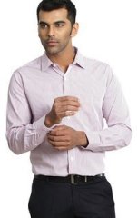 Genesis Striped Pink Formal Shirt men