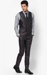 Monteil & Munero Solid Coffee Suit men