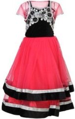 Betty Magenta Party Wear Gown girls