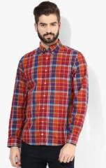 Tommy Hilfiger Multicoloured Colored Checked Regular Fit Casual Shirt men