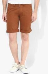 Incult Skinny Chino Shorts In Rust men