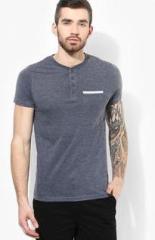 Phosphorus Dark Grey Henley T Shirt men