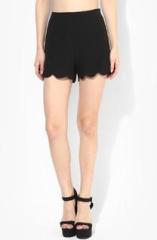 Dorothy Perkins Black Scallop Hem Short women