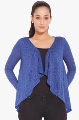 Globus Blue Printed Shrug women